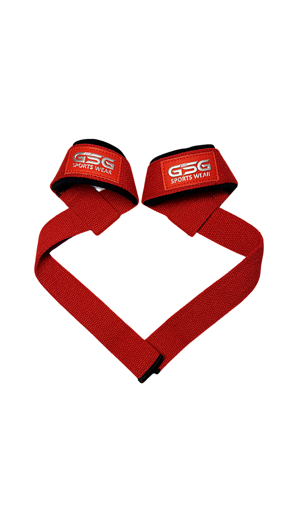 Heavy Duty Lifting Straps – For Weight Training & Wrist Support (Red)