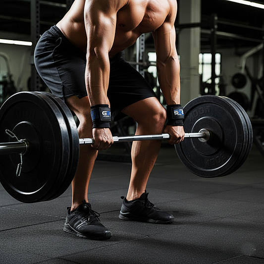 Heavy-Duty Power Lifting Strap-Blue