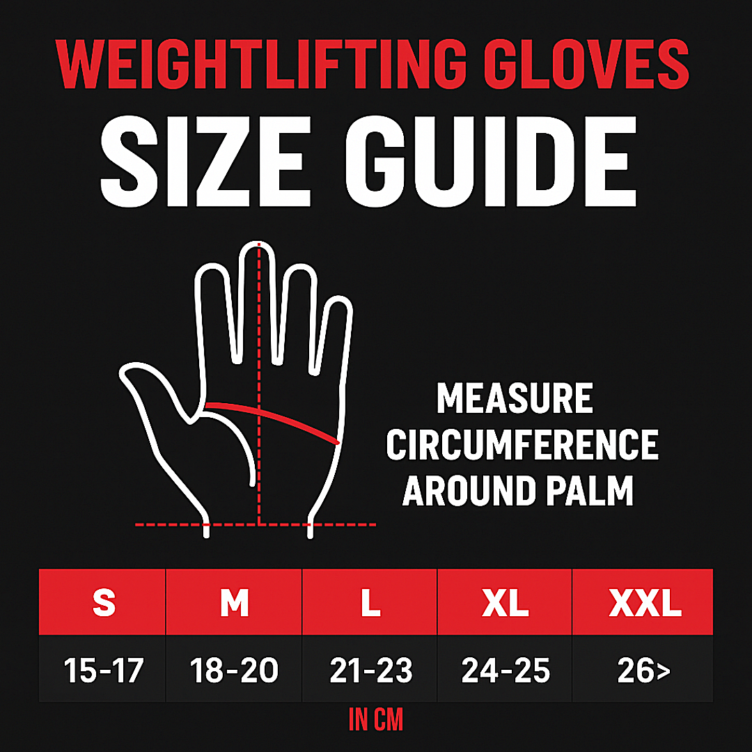 Weightlifting Gym Gloves - Black