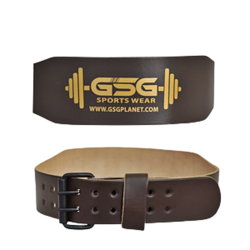 One Piece Leather Weight Belt - Brown