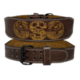 GSG PowerGrip Leather Weightlifting Belt – Brown
