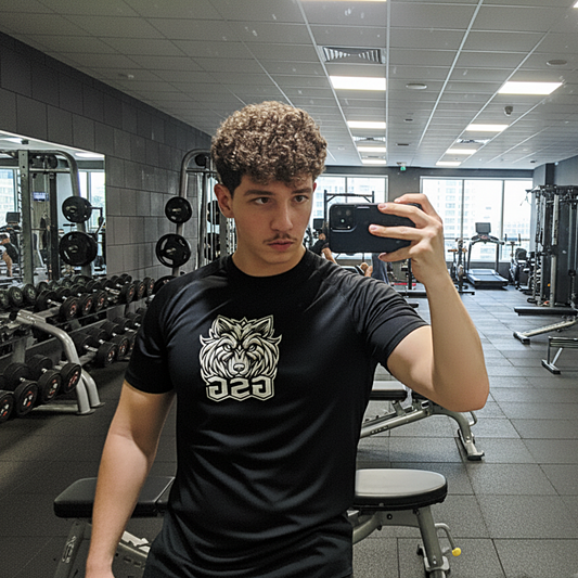 Gym T-Shirt –BLACK | Dry Fit Sportswear for Men