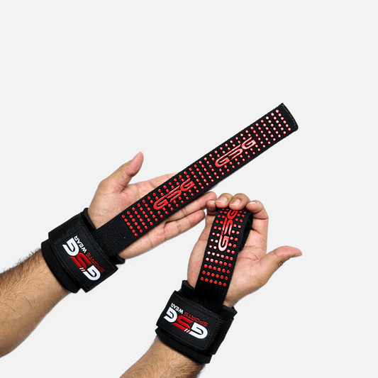 POWER Lifting Straps For Weightlifting, Deadlifts RED