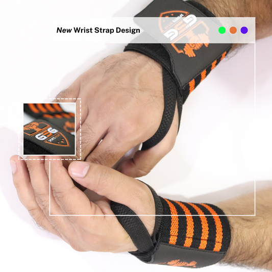 Gym Workout Wrist Strap - ORANGE
