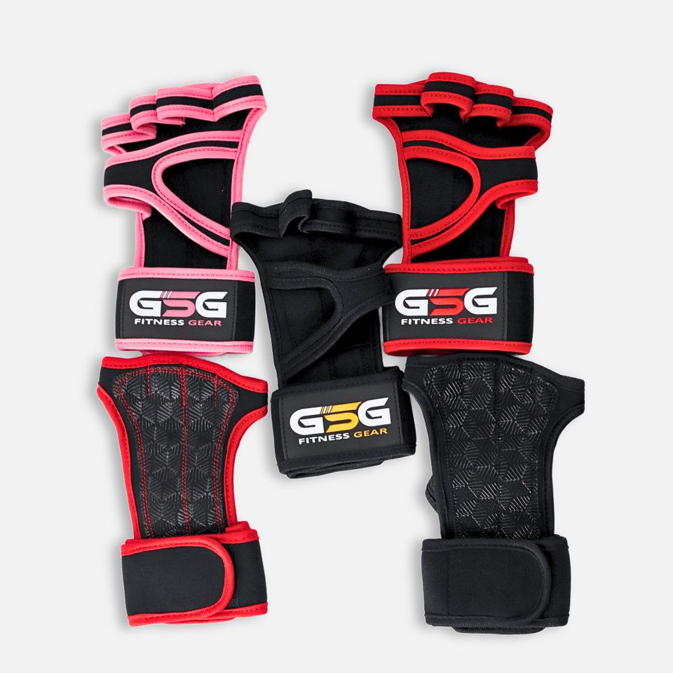 Fitness Workout Gloves - Black & Red gsgplanet